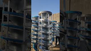 Spiral Separators are used in the seed industry for separating good soybeans from splits orweed seed