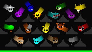 Classic Sprunki VS Sprunki Phase 2 Marble Race in Algodoo