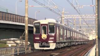 【阪急電鉄】1000系1000F%急行西宮北口行%HANKYU New1000 HM＠神崎川('13/12)