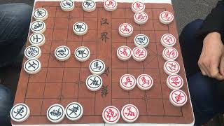 一个是象棋高手一个是大师，双方对拼的真精彩啊，佩服啊 #公园象棋#象棋#街头象棋