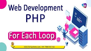 foreach loop coding in php | php programming tutorial | Sekharmetla | Harisystems