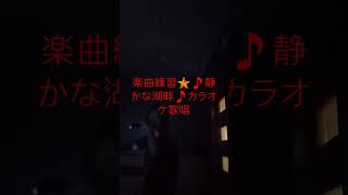 カラオケ店楽曲練習🌟歌唱鍛練、ボイストレーニング、ボイトレ、反復練習🌟🎵静かな湖畔🎵カラオケ歌唱🌟静岡県御殿場市内カラオケ店まねきねこ御殿場店