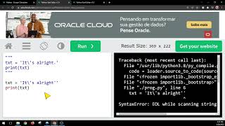 W3shools Python Escape Characters