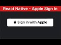 React Native Firebase Authentication Apple Login