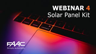 FAAC Webinars Solar Panel Kit