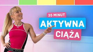 Trening dla kobiet w ciąży | Cardio i wzmacnianie 🏋️‍♀️| Aktywna ciąża 🤰