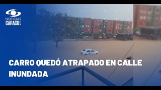 Inundaciones tras aguacero en Cúcuta: video de vehículo atrapado en el agua se hace viral