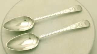 Newcastle Sterling Silver Old English Pattern Table Spoons - Antique George III - AC Silver (W6765)