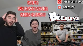 5 GUNS YOU CAN BUY IN AMERICA | BRITISH COUPLE REACTS
