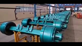 Professional casting production line for axle hub, brake drum. Trailer axles factory