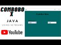 How to make and use a Combo Box in Java Netbeans | to get selected value from jComboBox in java.