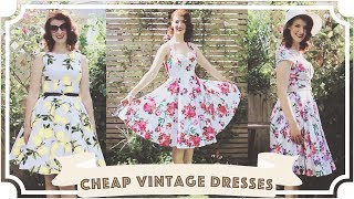 Cheap Vintage Dresses and Petticoats Review! // Grace Karin [CC]