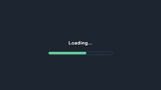 Progress Bar Loading Animation Using Only HTML \u0026 CSS