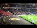 24/3/22 Scotland vs Poland 1-1, l'inno più coinvolgente di tutti ''Flower of Scotland'', tifo unico