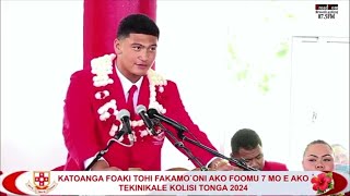 Tonga College Form 7 Graduation Celebration Katoanga Foaki Tohi Fakamo'oni Ako Foomu 7 Kolisi Tonga