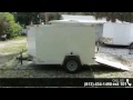 5x8 new for sale enclosed trailer w side door u0026 ramp