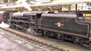 LAST STEAM 2024 Black Fives 45212   44932, light engine move, 3112 2024