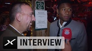 David Alaba: Alkohol? "Franck Ribery lässt mich nicht!" | FC Bayern München auf dem Oktoberfest