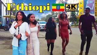 የቆንጆዎች ሰፈር ቦሌ መድሃኒአለም  Addis Ababa 4K  Walking Tour Bole Medhaniealm