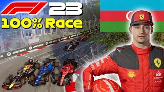 F1 23 - Let's Make Leclerc World Champion #4: 100% Race Baku