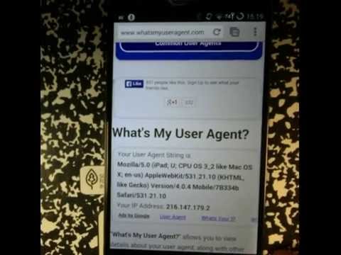 Using Chrome User Agent for Android Using Chrome User Agent for Android