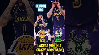 CLUTCH DLO leads Lakers COMEBACK in WILD ENDING vs Bucks!🍿👀