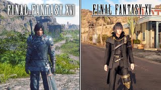 Final Fantasy 16 VS. Final Fantasy 15 - Physics & Details Comparison