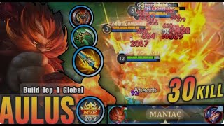 NEW OP BUILD AULUS LATE GAME MONSTER!!- BUILD TOP 1 GLOBAL AULUS #mlbb #gameplay