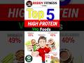 High Protein Foods | Top 5 | Vegetarian | @BuddyFitness