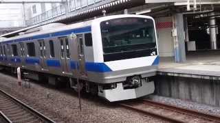 E531系0番台水カツK414編成 JR常磐線快速上野行き 北千住駅発車