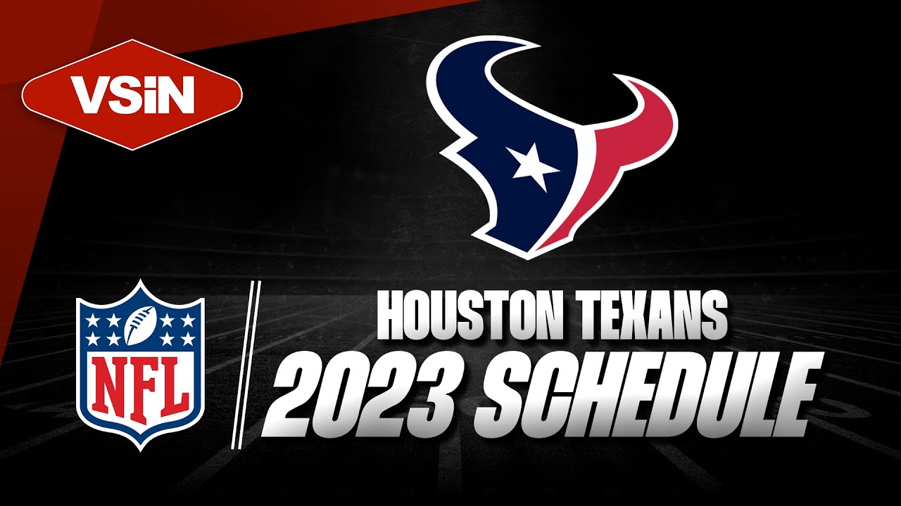 Houston Texans 2023 NFL Schedule Release | VSiN Tonight - YouTube