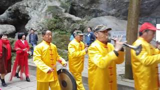 De heropening van de tempel van Wong Tai Sin in Jinhua