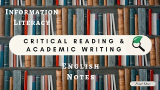 Information Literacy | Evaluate Sources | English Notes For Class | Listen English, Learn Readily |