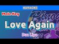 Love Again by Dua Lipa (Karaoke : Male Key)