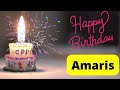 happy birthday amaris video