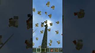 آیا میشه با صد تا مرغ زنه موند و فال دمیج نخورد #minecraft #star #god #minecrafttutorial #memes #min