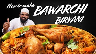 Making of The ORIGINAL BAWARCHI BIRYANI In Hyderabad  Tasting CHICKEN DUM BIRYANI CHICKEN BIRYANI