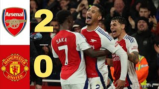 Arsenal vs Manchester United (2-0)  HIGHLIGHTS  | Premier League