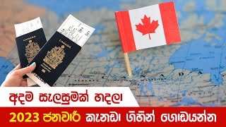 මේ තමයි කැනඩාවට work visa එන්න පුලුවන් හොඳම කාලේ | අලුත් වුන කැනඩා visa නීති | 2023 Canada Work Visa