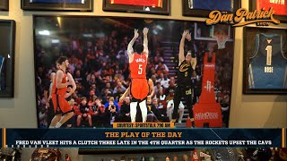 Play Of The Day: Fred Van Fleet Hits Clutch 3 Late In 4th Quarter As Rockets Upset Cavs | 1/23/25