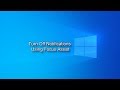 Turn Off Notifications with Focus Assist (Windows 10)