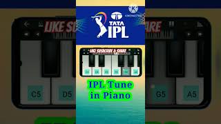 IPL Tune Easy Piano Tutorial | IPL Tune in Piano Mobile |#shorts #piano #ipl #ipltune #pianotutorial