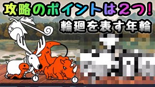 輪廻を表す年輪　攻略のポイントは２つだけ！　にゃんこ大戦争　無課金攻略