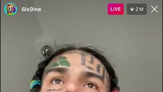 6ix9ine First IG LIVE After Coming Out Of Prison!!