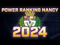 🔴 POWER RANKING NANCY - SAISON 2024