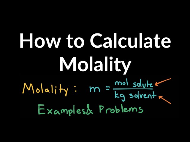 Molality Examples