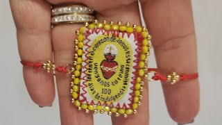 Pulsera Escapulario Del Sagrado Corazón