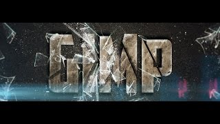 How to make shattered text in Gimp 2.8.10 (Requested)