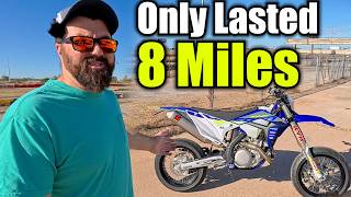 New Motorcycle Breaks in 8 Miles? Is This a Record?