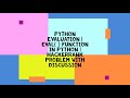 PYTHON EVALUATION | EVAL( ) FUNCTION IN PYTHON | HACKERRANK PROBLEM SOLUTION AND DISCUSSION